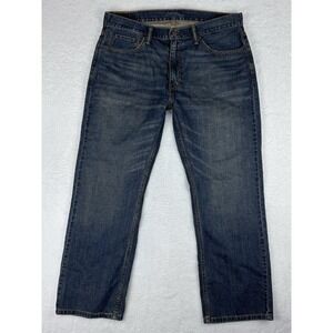 Levi's Jeans Mens 559 Blue Denim Straight‎ Leg Mid Rise Jeans Size 36x30